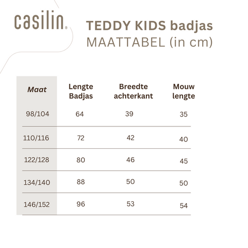 Teddy Kids Badjas Sky Blue