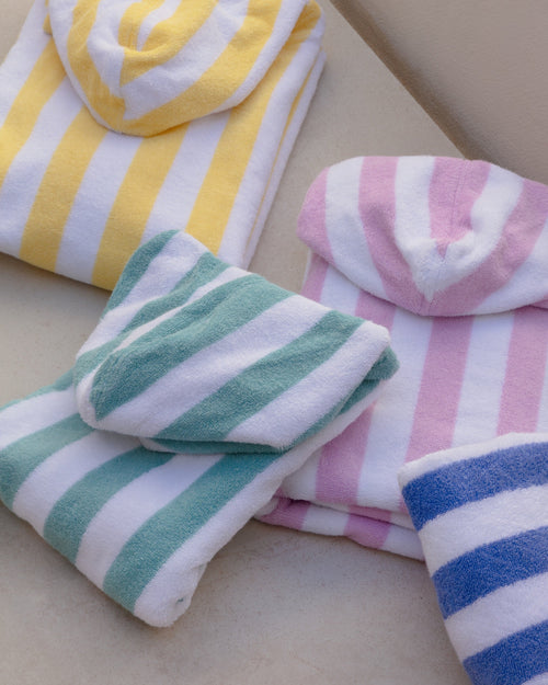Kids Poncho Badstof Aqua
