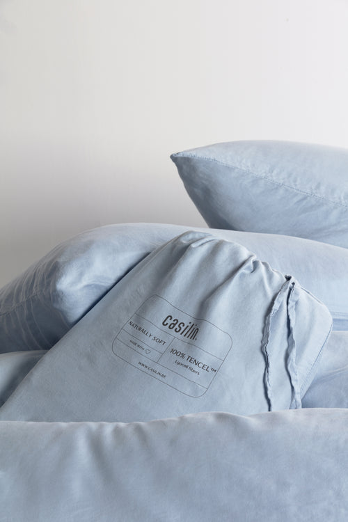 Tencel Satijn - Sky Blue